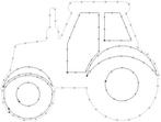 Tractor trekker steekschuimvorm maatwerk oase voor verse, Nieuw