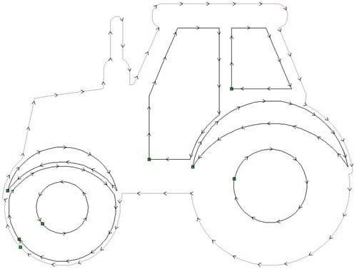 Tractor trekker steekschuimvorm maatwerk oase voor verse, Hobby en Vrije tijd, Knutselen, Nieuw