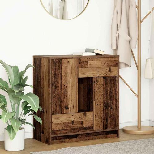 vidaXL Dressoir met lades en deuren 70,5x34x74,5 cm oud hout, Huis en Inrichting, Kasten | Dressoirs, Nieuw, Verzenden