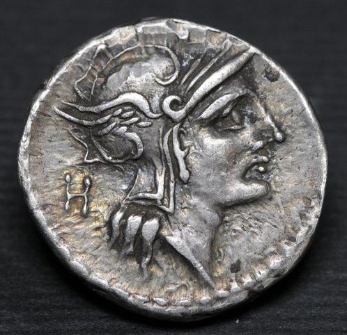 Romeinse Republiek. D. Junius Silanus L. f., c. 91 v.Chr.., Postzegels en Munten, Munten | Europa | Niet-Euromunten