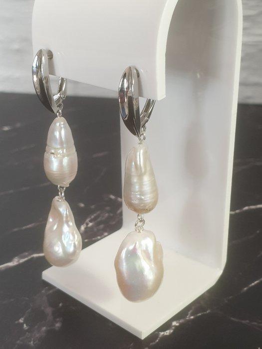 Zilver, Barokparels - Hangoorbellen, Verzamelen, Mineralen en Fossielen