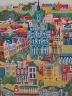 Borduurwerk - 72 cm - 52 cm - Borduurwerk Gouda, Antiek en Kunst