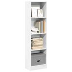 vidaXL Boekenkast 40x24x143 cm bewerkt hout wit, Verzenden, Nieuw