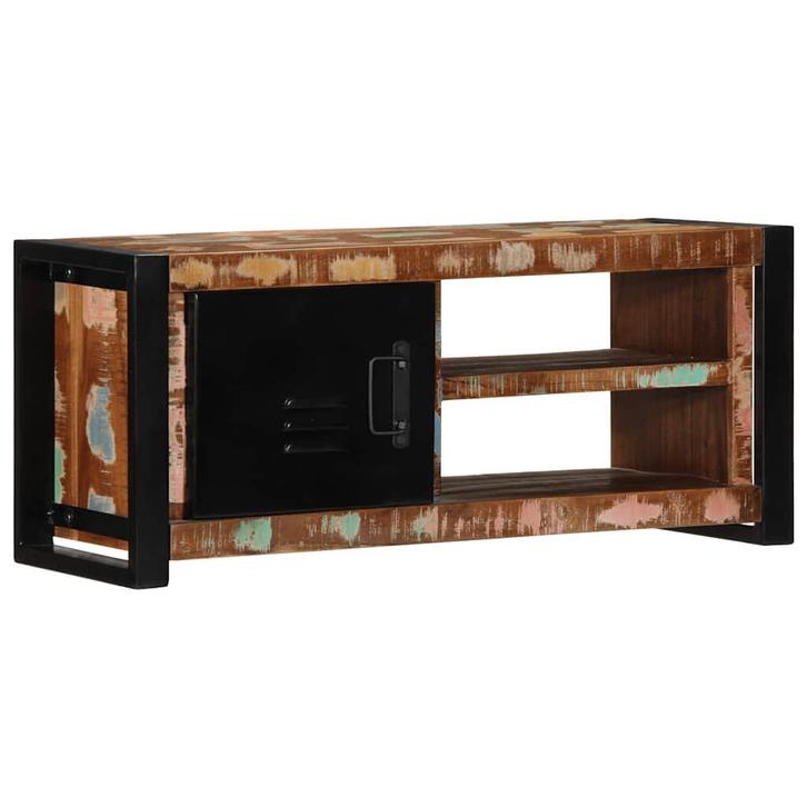 vidaXL Tv-meubel 80x30x35 cm massief gerecycled hout, Maison & Meubles, Armoires | Mobilier de télévision, Envoi