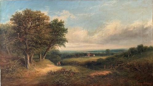 Edwin Buttery (1839-1908) - An English corner of countryside, Antiek en Kunst, Kunst | Schilderijen | Klassiek