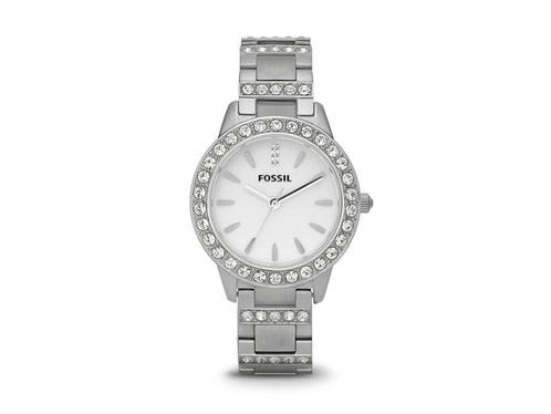 Fossil Jesse ES2362 Dameshorloge 34 mm - Zilverkleurig, Huis en Inrichting, Woonaccessoires | Overige, Zo goed als nieuw, Verzenden