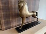 Beeldje, Paard - 7,5 kg - 37 cm - Gepatineerd brons, Antiek en Kunst