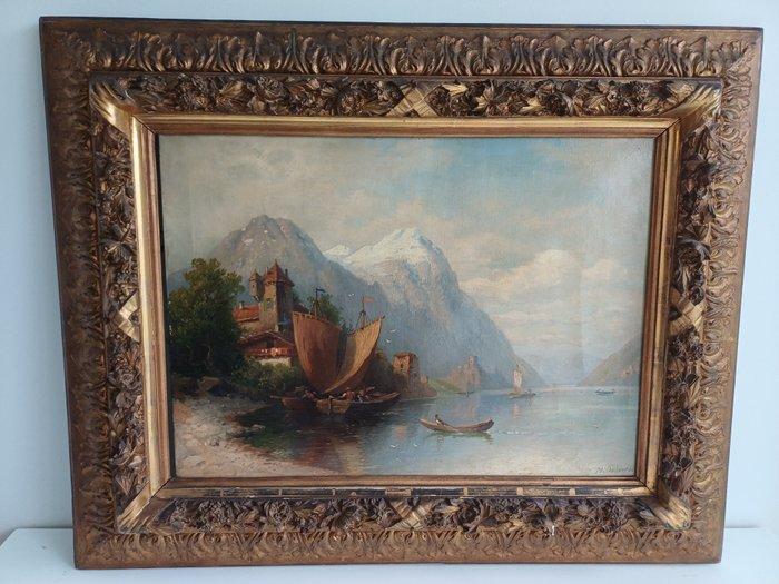 Europese school (XX) - Landschap, Antiek en Kunst, Kunst | Schilderijen | Klassiek