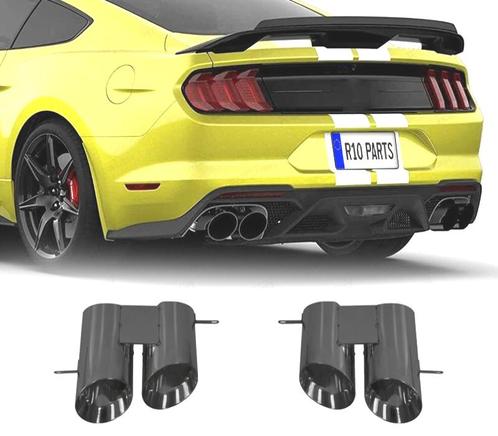 EMBOUTS D´ÉCHAPPEMENT FORD MUSTANG 15-22 LOOK GT500 NOIR BRI, Auto-onderdelen, Uitlaatsystemen, Verzenden