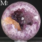 Sphère extraordinaire sculptée dans une améthyste de, Verzamelen, Mineralen en Fossielen