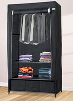 Lendo Online Armoire Pliable 3 Tiroirs 90x47x163 Acier Noir