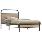 vidaXL Bedframe zonder matras bewerkt hout gerookt eiken, Verzenden, Nieuw