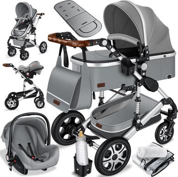 KESSER® Kinderwagen 3 in 1 Loops Wandelwagen Set incl. Autos, Verzenden