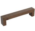 Greep Bench Recht Walnoot gelakt 128 mm, Nieuw, Overige materialen, Klink of Kruk