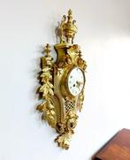 Horloge cartel - - Laiton doré - 1850-1900, Antiquités & Art, Antiquités | Horloges