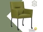 Leren eetkamerstoel Lucky - Toledo Apple Green (groen), Huis en Inrichting, Stoelen, Overige kleuren, Bohemian, Industrieel, Modern, Scandinavisch