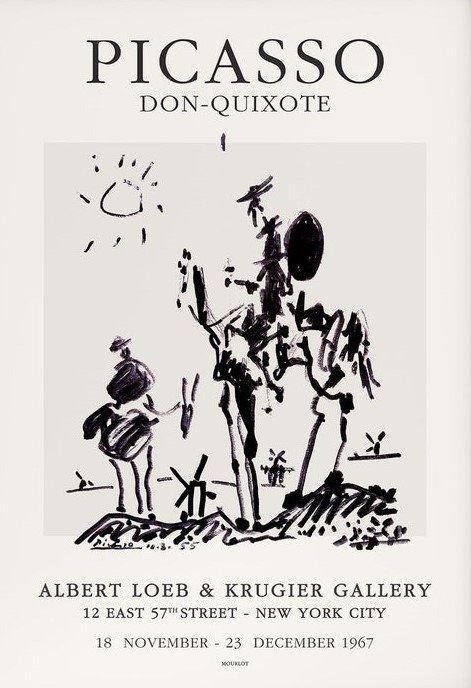 Pablo Picasso - Exhibition poster Don-Quijote - 2020s, Antiek en Kunst, Kunst | Tekeningen en Fotografie