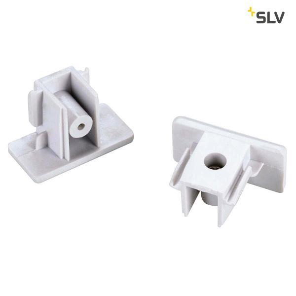 SLV 1-Fase-Rail eindkapjes wit 2 stuks, Huis en Inrichting, Lampen | Plafondlampen, Nieuw, Metaal, Verzenden