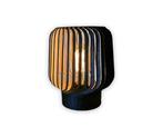 Lamp (3) - Rille zwart - Hout - Exclusief voor Catawiki
