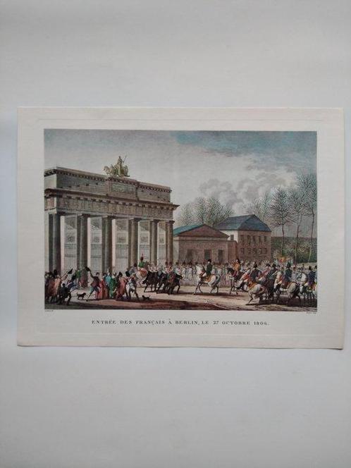 Collection de souvenirs - Litho Gravure Napoleon, Berlin, Verzamelen, Militaria | Algemeen