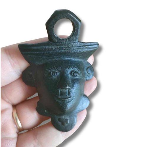 Romain antique Bronze Applique murale en bronze - 7.5 cm, Antiek en Kunst, Antiek | Overige Antiek