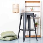 Industriële metalen barkruk | Tolix | Stapelbaar, Huis en Inrichting, Verzenden, 60 tot 90 cm, Nieuw, 1 kruk