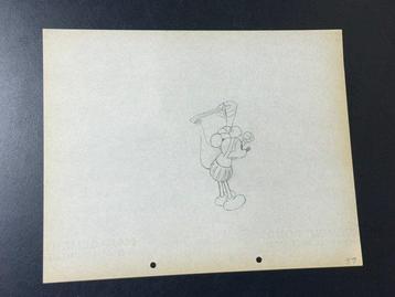 Walt Disney - Dessin de production original de Mickey Mouse