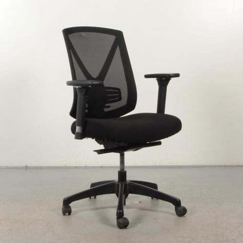 Bureaustoel Frontseat - Zwart - Mesh rugleuning, Huis en Inrichting, Bureaustoelen, Gebruikt, Ophalen of Verzenden