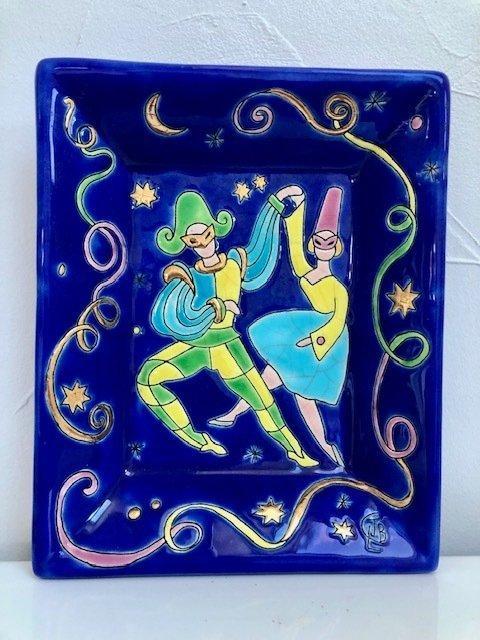 Vide-poche - Émaux de Longwy - Carnaval - Frankrijk -, Antiek en Kunst, Kunst | Designobjecten