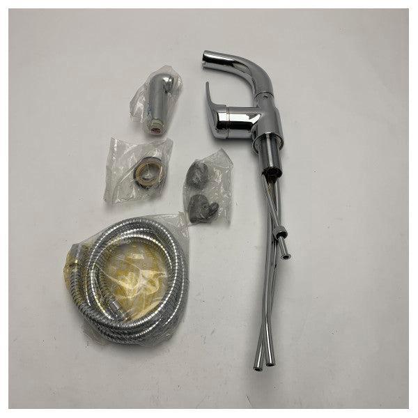 Bieden: Mixer Tap chrome finish with extendable, Doe-het-zelf en Bouw, Sanitair, Ophalen of Verzenden