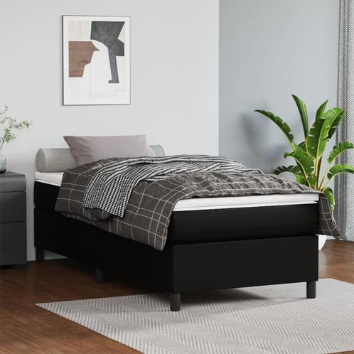 vidaXL Bedframe kunstleer zwart 80x200 cm, Huis en Inrichting, Slaapkamer | Bedden, Nieuw, Verzenden