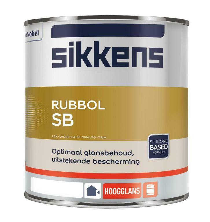 Sikkens Rubbol SB 4-seizoenen hoogglanslak voor buiten 1000, Doe-het-zelf en Bouw, Verf, Beits en Lak, Nieuw, Verzenden
