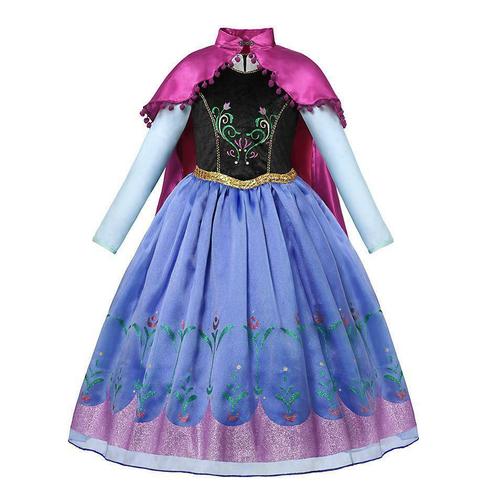 Prinsessenjurk - Prinses Anna jurk met cape - Kleedje, Kinderen en Baby's, Carnavalskleding en Verkleedspullen, Verzenden