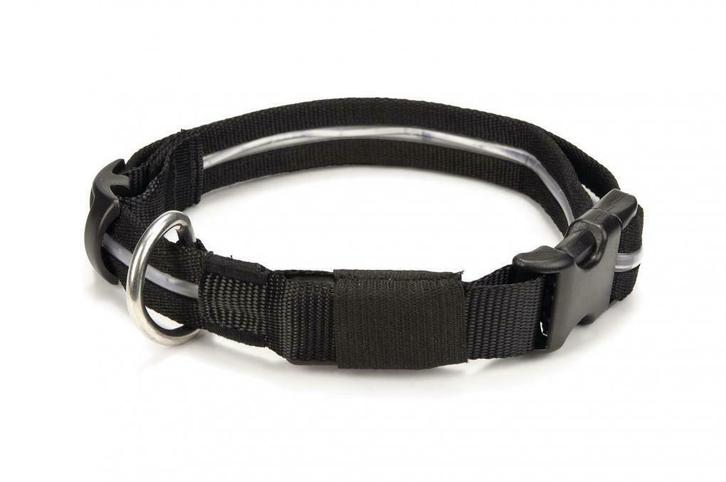 LED Halsband ZWART, Dieren en Toebehoren, Honden-accessoires, Verzenden
