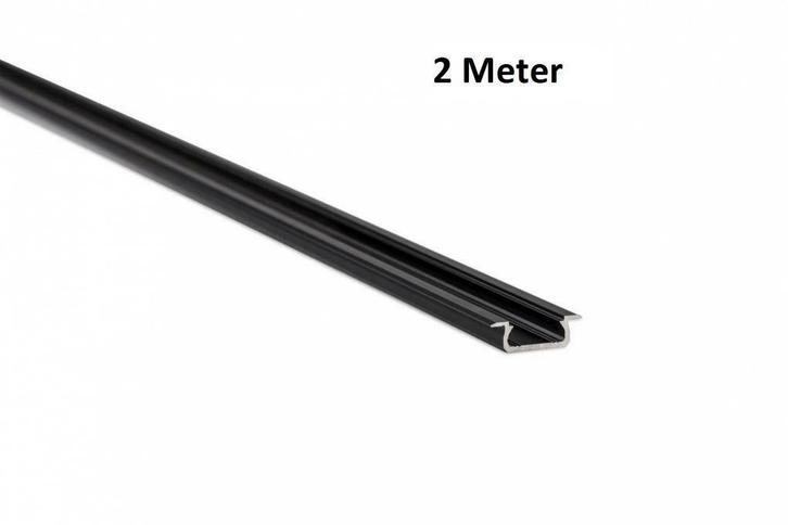 LED Profiel 2 meter - Inbouw 7mm DESIGN Z - ZWART, Doe-het-zelf en Bouw, Metalen, Verzenden