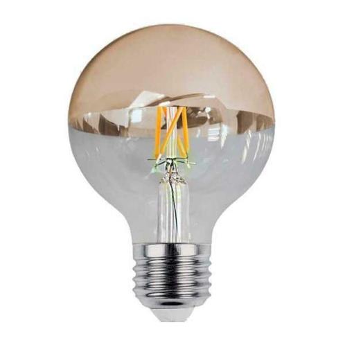 LED kopspiegel Filament lamp 7W Globe G95 Goud Warm wit, Huis en Inrichting, Lampen | Losse lampen, Nieuw, E27 (groot), Verzenden
