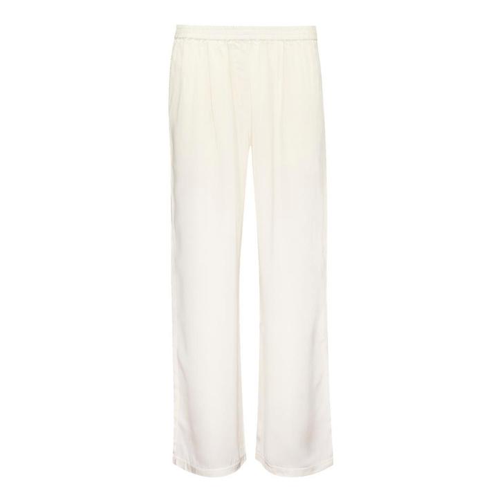 Frogbox • wijde satijnen broek in creme • 36, Kleding | Dames, Broeken en Pantalons, Wit, Nieuw, Maat 36 (S), Verzenden