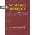 Sentence analysis 9789001482114 P.L. Koning, Boeken, Verzenden, Zo goed als nieuw, P.L. Koning