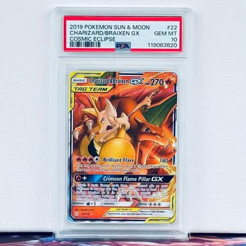 Pokémon Graded card - Charizard & Braixen #22 - Pokémon -, Hobby en Vrije tijd, Verzamelkaartspellen | Pokémon