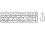 Logitech - Draadloos toetsenbord + muis - Azerty - Wit, Computers en Software, Verzenden, Logitech, Draadloos, Nieuw