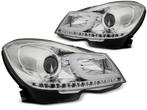 Mercedes W204 2011 tot 2014 LEDtube koplamp unit Chrome, Auto-onderdelen, Nieuw, Mercedes-Benz, Verzenden