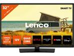 Lenco LED-3263BK (V2) - 32 Android Smart TV met 12V Auto, Verzenden