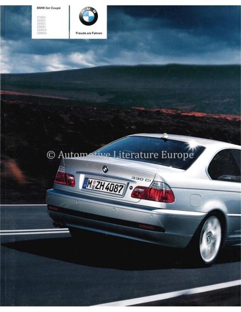2004 BMW 3 SERIE COUPÉ BROCHURE DUITS, Livres, Autos | Brochures & Magazines, Enlèvement ou Envoi