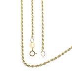 Gouden gedraaide schakelketting, Handtassen en Accessoires, Kettingen, Ophalen of Verzenden, Gebruikt, Overige kleuren, Goud