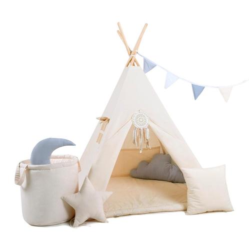 Tipi Tent Set XXL - Crème, Kinderen en Baby's, Speelgoed | Speeltenten, Verzenden