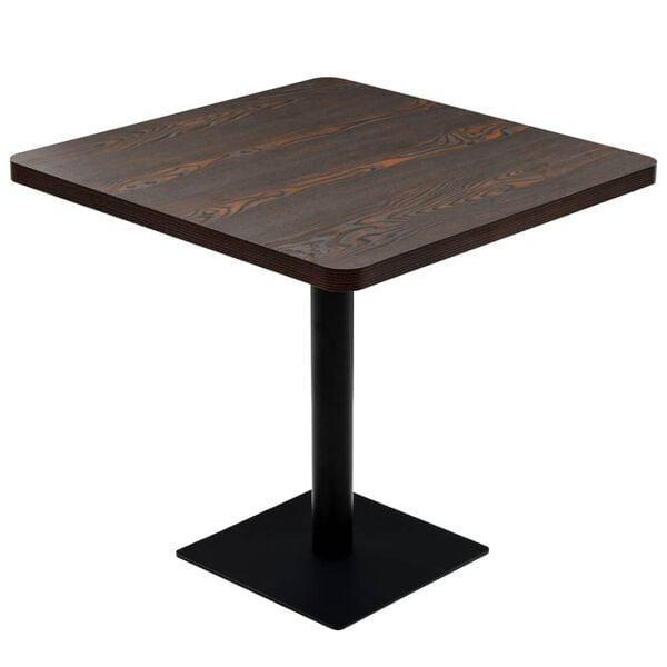 Eettafel MDF/Staal | Tweede Kansje | OP = OP, Huis en Inrichting, Tafels | Eettafels, 50 tot 100 cm, 50 tot 100 cm, Vierkant, Nieuw