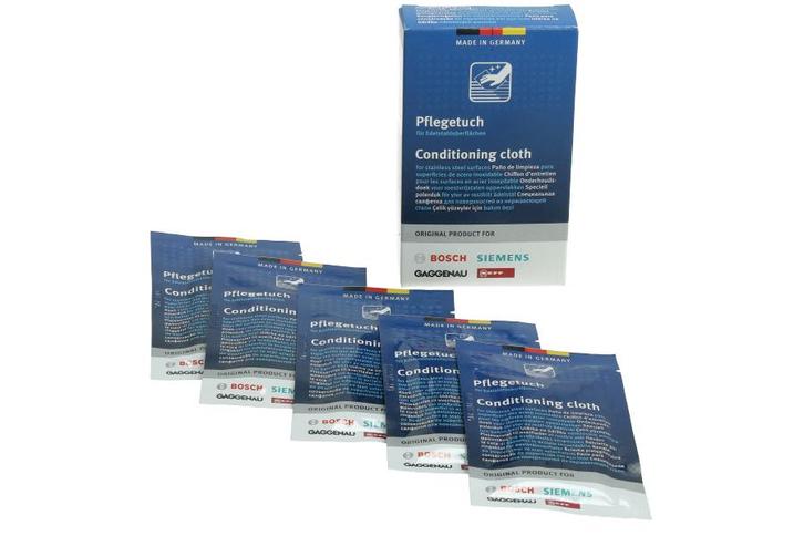 Bosch / Siemens RVS Onderhoudsdoekjes 311134 / 312007 / BSH, Doe-het-zelf en Bouw, Reinigingsmachines, Verzenden