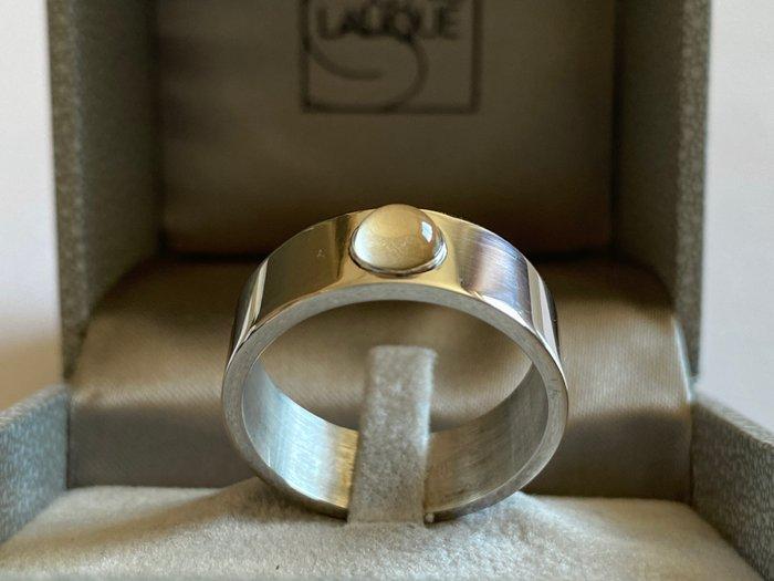 René Lalique - Mossi - 925. Plata, Cristal - Ring, Antiek en Kunst, Antiek | Glaswerk en Kristal