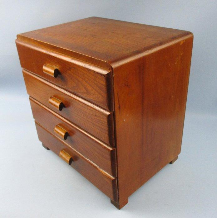 Commode - Bois - Petit meuble en bois avec tiroirs,, Antiquités & Art, Art | Objets design
