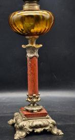 KS - Lampe à pétrole - Étain, Verre